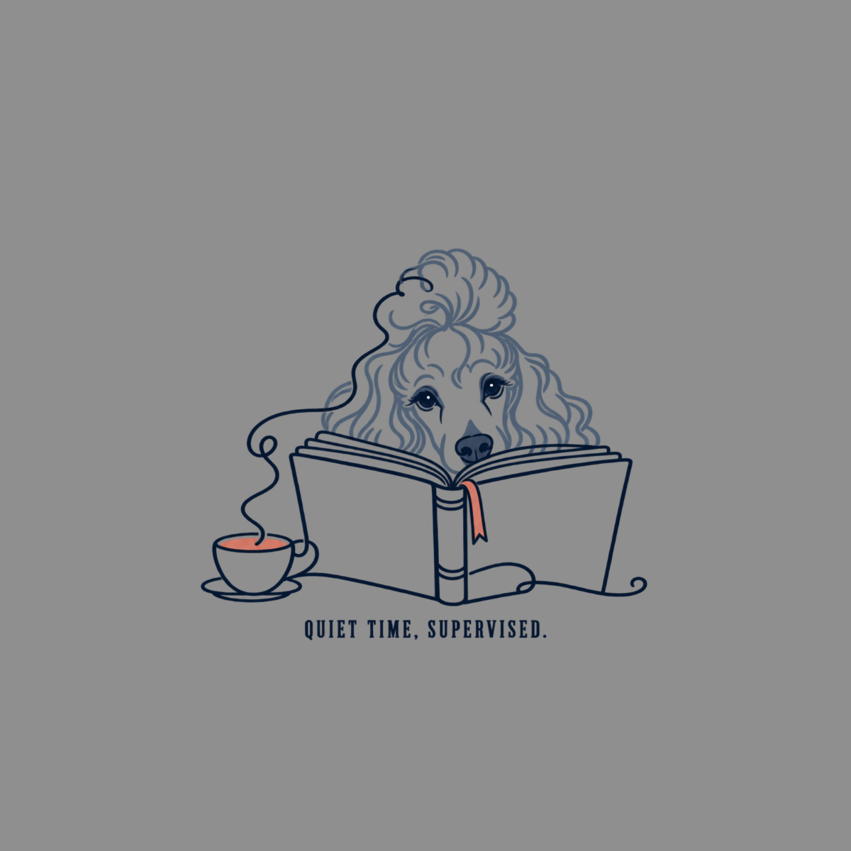 Supervised Quiet Time Poodle T-Shirt