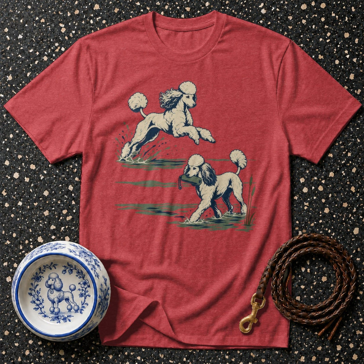 T-shirt Vintage Hunting Poodle T-Shirt Poodle T-Shirt | Dog Lover Gift