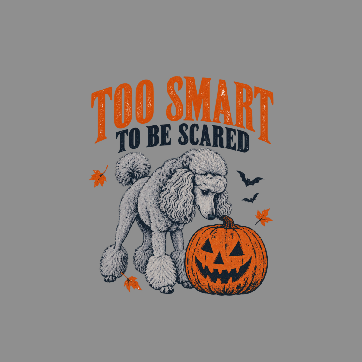 Too Smart Halloween Poodle T-Shirt