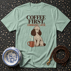 T-shirt Coffee First Poodle T-Shirt Coffee First Poodle T-Shirt | Premium Dog Apparel