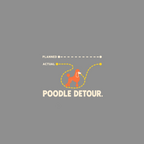 Orange poodle on a yellow dotted line below "PLANNED" and "ACTUAL" text.