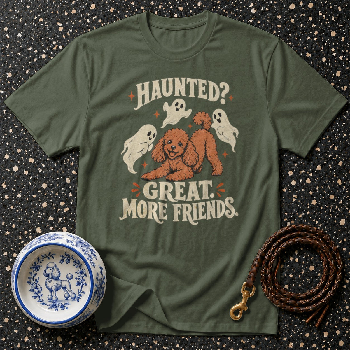 Haunted Poodle Friends T-Shirt