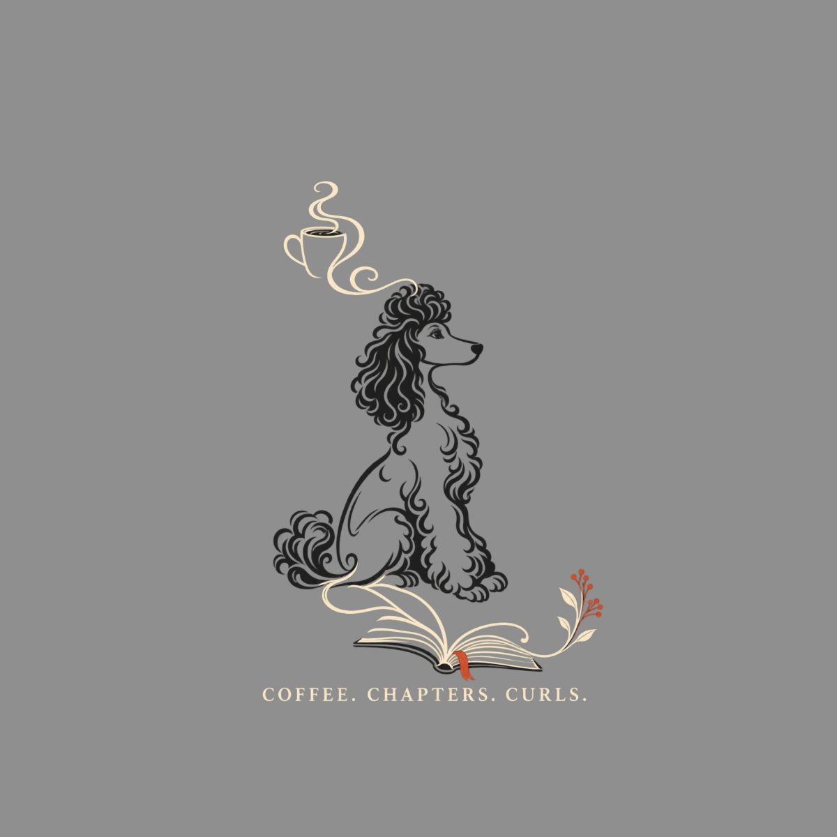Coffee Chapters Curls Poodle T-Shirt