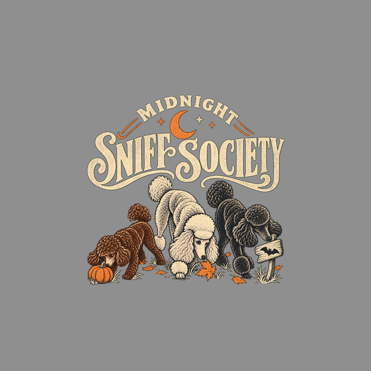 Midnight Sniff Society Poodle T-Shirt