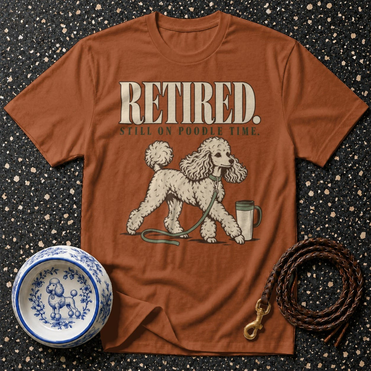 T-shirt Retired On Poodle Time T-Shirt Retired Poodle T-Shirt | Poodle Mom Gift