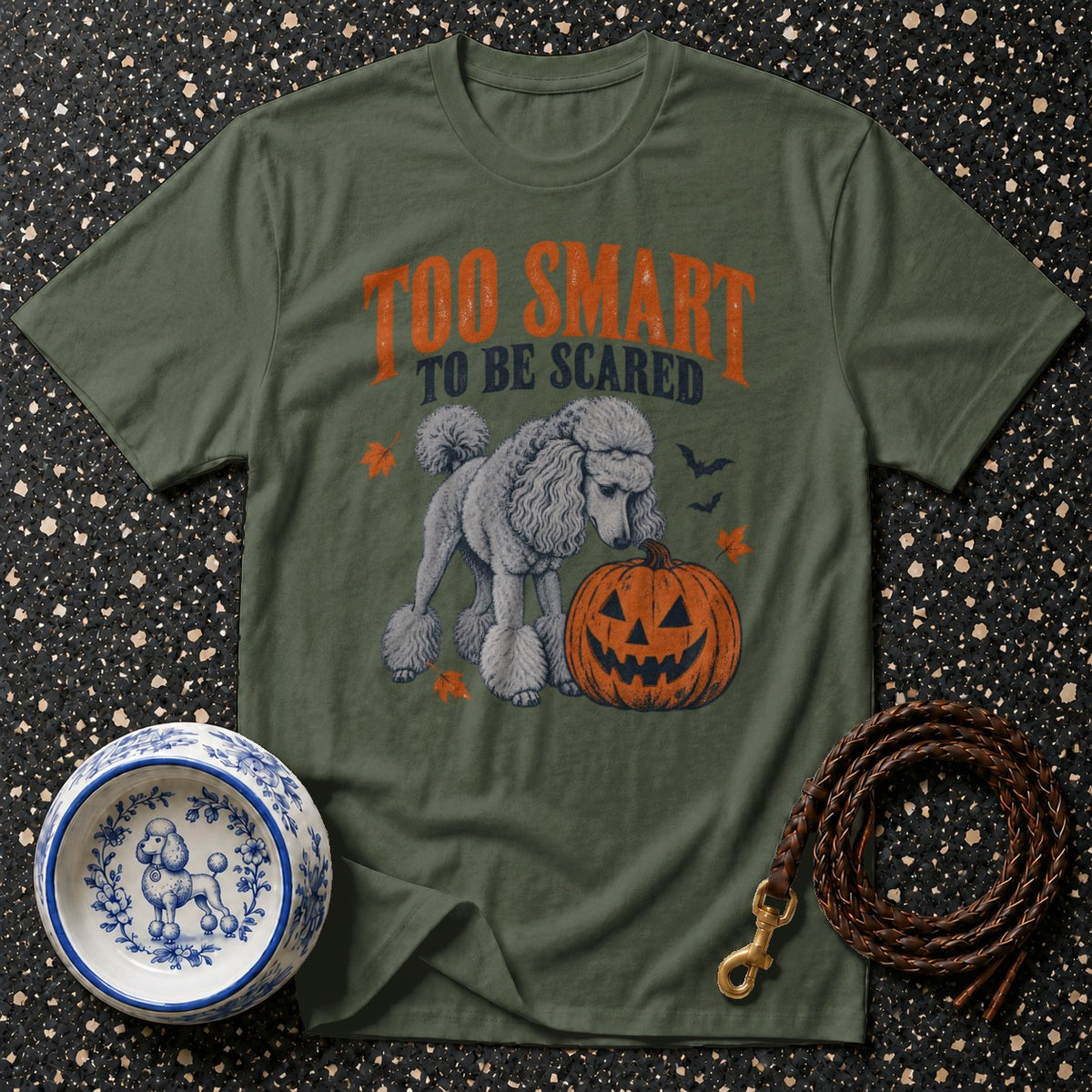 Too Smart Halloween Poodle T-Shirt