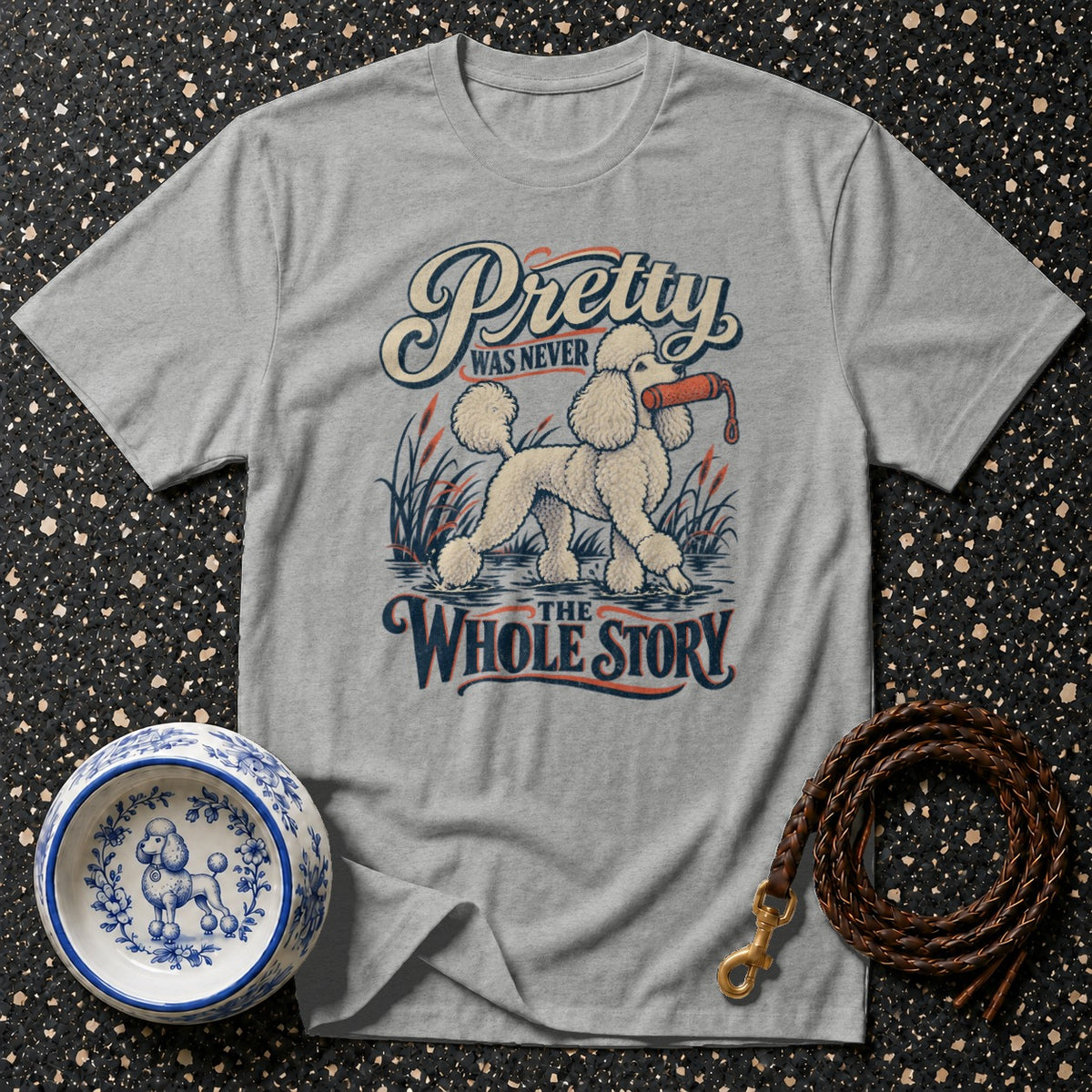 Pretty Hunting Poodle T-Shirt